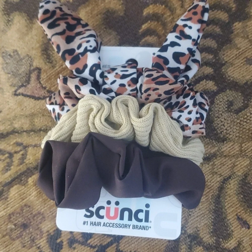 scunci trio scrunchies